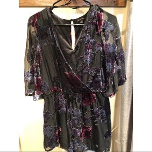 Multi colored romper! Basically new!